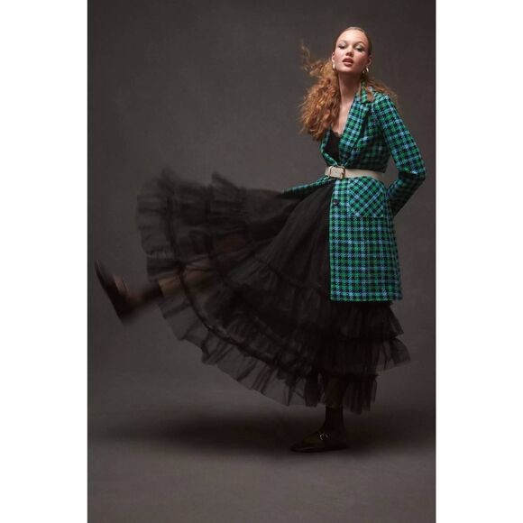 Pilcro Strapless Tulle Lace Midi Dress - Picture 6 of 10